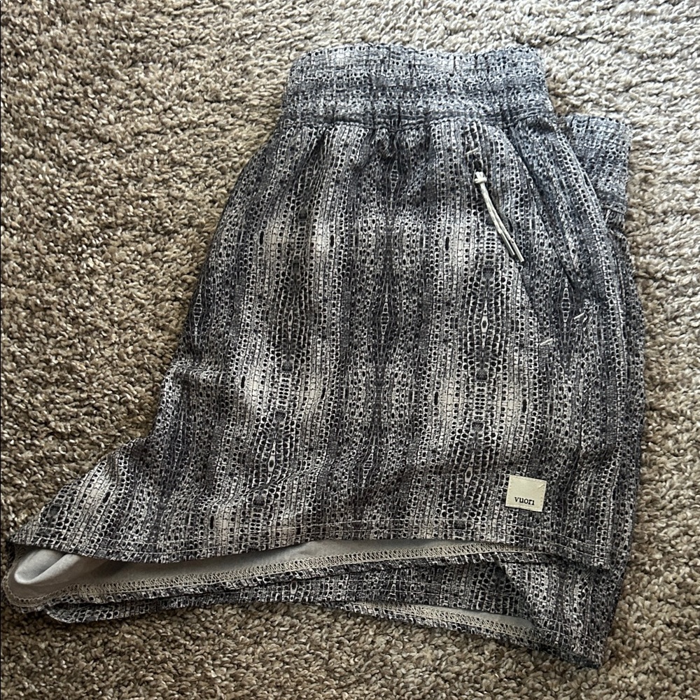 Vuori Black and Gray Athletic Shorts
